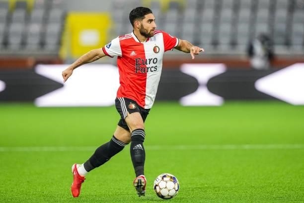 Alireza Jahanbakhsh of Feyenoord during the UEFA Conference League play-offs match between IF Elfsborg and Feyenoord at the Boras Arena on August 26,...