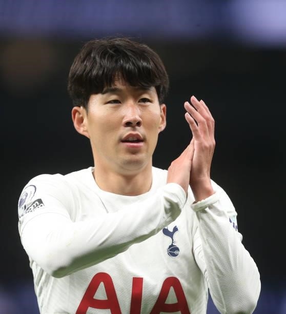 Tottenham Hotspur's Son Heung-Min during the UEFA Conference League Play-Offs Leg Two match between Tottenham Hotspur and Pacos de Ferreira at on...