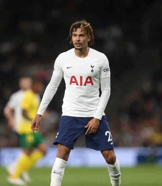 Tottenham Hotspur's Dele Alli during the UEFA Conference League Play-Offs Leg Two match between Tottenham Hotspur and Pacos de Ferreira at on August...
