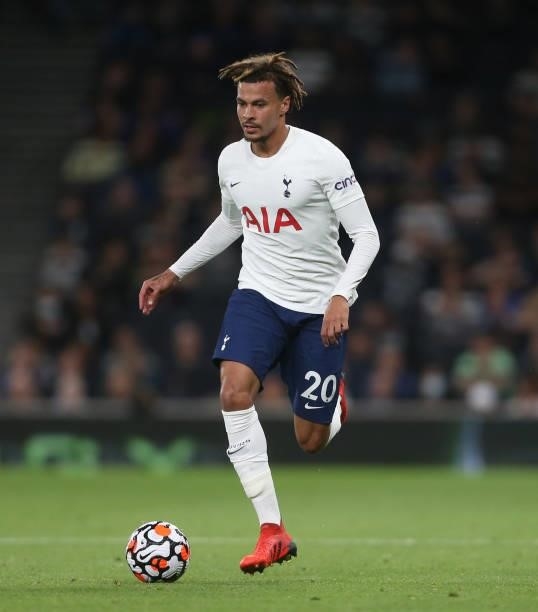 Tottenham Hotspur's Dele Alli during the UEFA Conference League Play-Offs Leg Two match between Tottenham Hotspur and Pacos de Ferreira at on August...