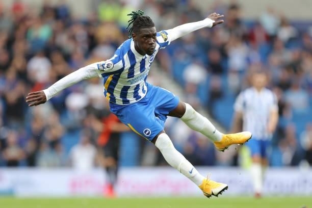 Yves Bissouma of Brighton & Hove Albion during the Premier League match between Brighton & Hove Albion and Everton at American Express Community...