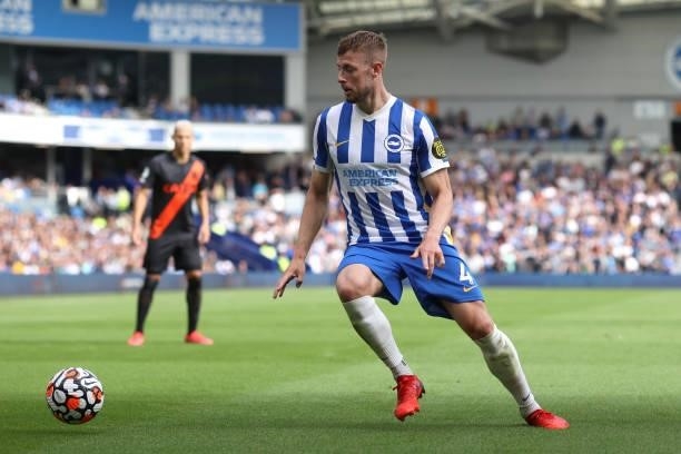 Adam Webster of Brighton & Hove Albion during the Premier League match between Brighton & Hove Albion and Everton at American Express Community...