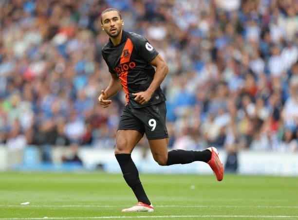 Dominic Calvert-Lewin of Everton during the Premier League match between Brighton & Hove Albion and Everton at American Express Community Stadium on...