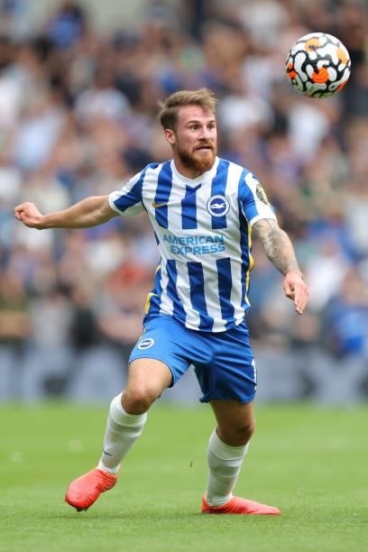 Alexis Mac Allister of Brighton during the Premier League match between Brighton & Hove Albion and Everton at American Express Community Stadium on...