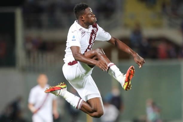 Wilfred Stephane Singo of Torino FC in action during the Serie A match between ACF Fiorentina and Torino FC at Stadio Artemio Franchi on August 28,...