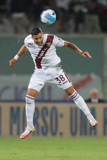 Rolando Mandragora of Torino FC in action during the Serie A match between ACF Fiorentina and Torino FC at Stadio Artemio Franchi on August 28, 2021...