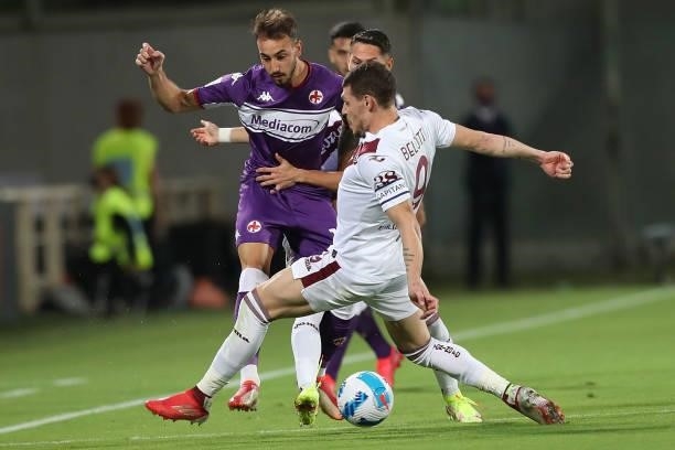Gaetano Castrovilli of ACF Fiorentina in action during the Serie A match between ACF Fiorentina and Torino FC at Stadio Artemio Franchi on August 28,...