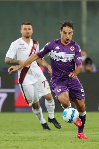 Giacomo Bonaventura of ACF Fiorentina in action during the Serie A match between ACF Fiorentina and Torino FC at Stadio Artemio Franchi on August 28,...