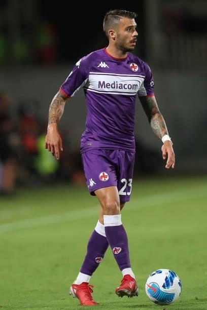 Lorenzo Venuti of ACF Fiorentina in action during the Serie A match between ACF Fiorentina and Torino FC at Stadio Artemio Franchi on August 28, 2021...