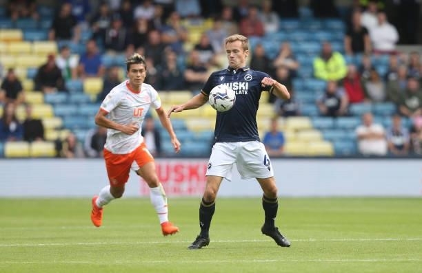 Millwall's Maikel Kieftenbeld during the Sky Bet Championship match between Millwall and Blackpool at The Den on August 28, 2021 in London, England.