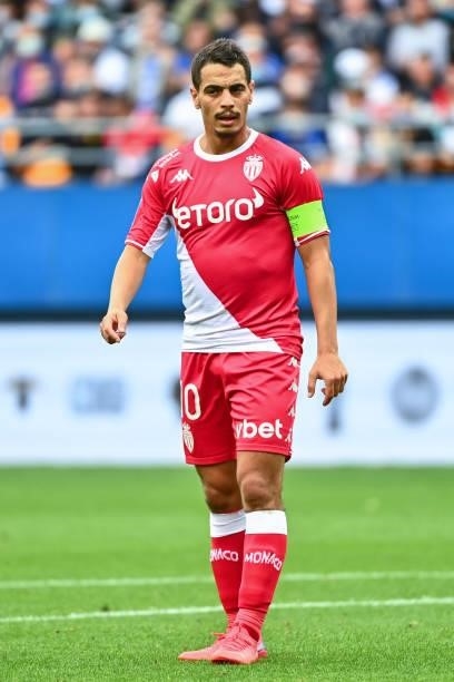 Wissam BEN YEDDER of Monaco during the Ligue 1 Uber Eats match between Troyes and Monaco at Stade de l'Aube on August 29, 2021 in Troyes, France.