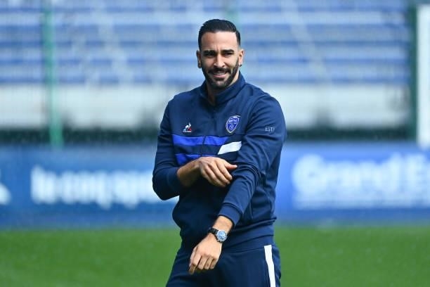 Adil RAMI of Troyes during the Ligue 1 Uber Eats match between Troyes and Monaco at Stade de l'Aube on August 29, 2021 in Troyes, France.