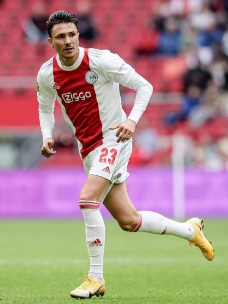 Steven Berghuis of Ajax during the Dutch Eredivisie match between Ajax v Vitesse at the Johan Cruijff Arena on August 29, 2021 in Amsterdam...