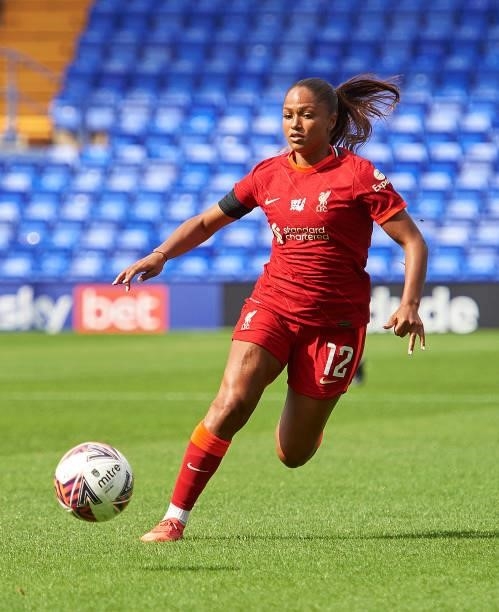 Taylor Hinds of Liverpool FC Women in action during the Barclays FA Women's Championship match between Liverpool Women and London City Lionesses at...