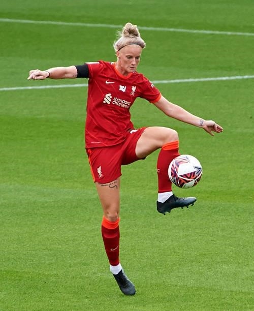 Jasmine Matthews of Liverpool FC Women in action during the Barclays FA Women's Championship match between Liverpool Women and London City Lionesses...