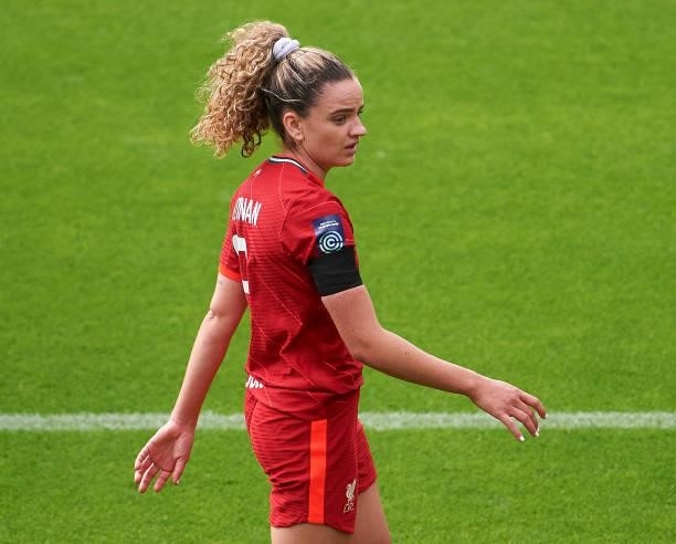 Leanne Kiernan of Liverpool FC Women in action during the Barclays FA Women's Championship match between Liverpool Women and London City Lionesses at...