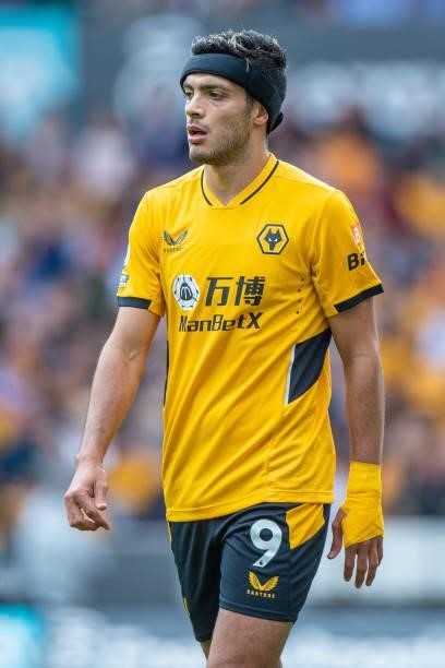 Raul Jimenez of Wolverhampton Wanderers during the Premier League match between Wolverhampton Wanderers and Manchester United at Molineux on August...