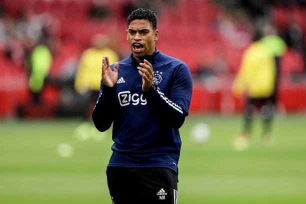 Assistent trainer Michael Reiziger of Ajax during the Dutch Eredivisie match between Ajax v Vitesse at the Johan Cruijff Arena on August 29, 2021 in...
