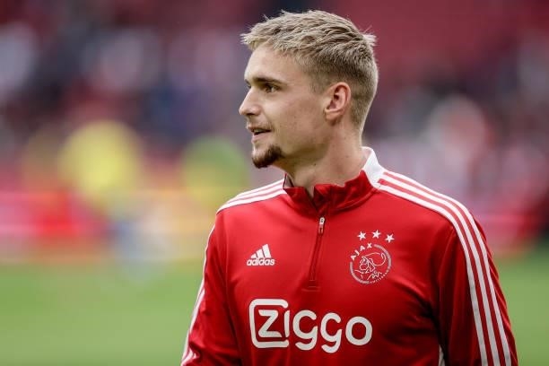 Kenneth Taylor of Ajax during the Dutch Eredivisie match between Ajax v Vitesse at the Johan Cruijff Arena on August 29, 2021 in Amsterdam Netherlands