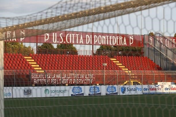 General view during the LEGA PRO match between US Citta' di Pontedera and Carrarese Calcio 1908 on August 29, 2021 in Pontedera, Italy.