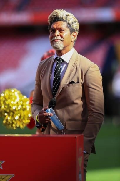 Abel Xavier during the Liga Bwin match between SL Benfica and CD tondela at Estadio da Luz on August 29, 2021 in Lisbon, Portugal.