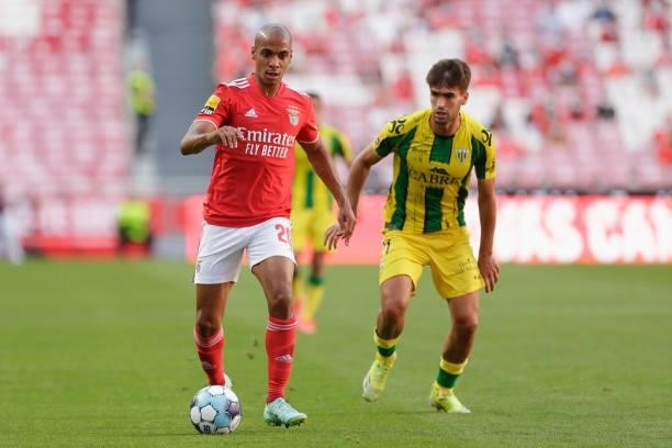 Joao Mario midfielder of SL Benfica in action during the Liga Portugal Bwin match between SL Benfica and CD Tondela at Estadio da Luz on 29th August,...