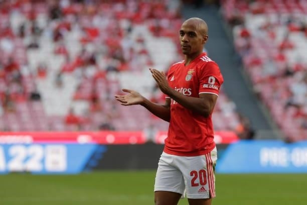 Joao Mario midfielder of SL Benfica during the Liga Portugal Bwin match between SL Benfica and CD Tondela at Estadio da Luz on 29th August, 2021 in...