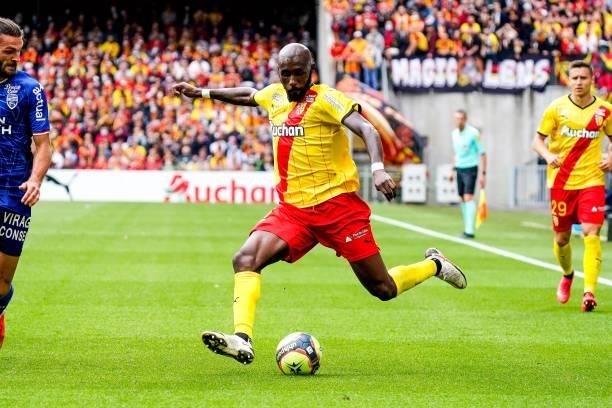 Seko FOFANA of RC Lens during the Ligue 1 Uber Eats match between Lens and Lorient at Stade Bollaert-Delelis on August 29, 2021 in Lens, France.