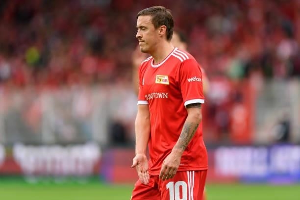Max Kruse of 1.FC Union Berlin looks on during the Bundesliga match between 1. FC Union Berlin and Borussia Moenchengladbach at Stadion An der Alten...