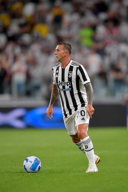 Juventus player Federico Bernardeschi during the Serie A match between Juventus and Empoli FC at Allianz Stadium on August 28, 2021 in Turin, .