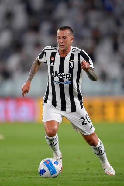 Juventus player Federico Bernardeschi during the Serie A match between Juventus and Empoli FC at Allianz Stadium on August 28, 2021 in Turin, .
