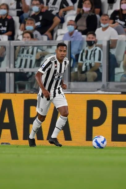 Juventus player Alex Sandro during the Serie A match between Juventus and Empoli FC at Allianz Stadium on August 28, 2021 in Turin, .