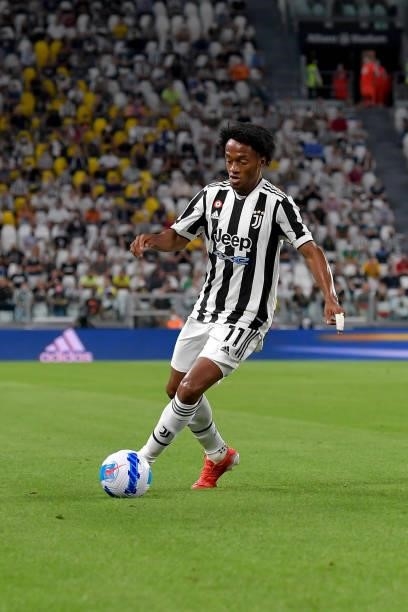Juventus player Juan Cuadrado during the Serie A match between Juventus and Empoli FC at Allianz Stadium on August 28, 2021 in Turin, .