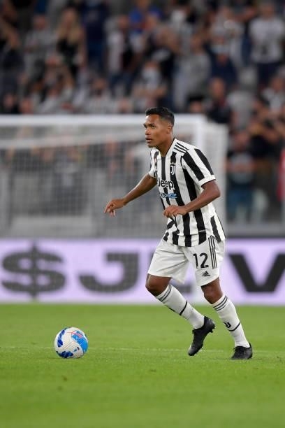 Juventus player Alex Sandro during the Serie A match between Juventus and Empoli FC at Allianz Stadium on August 28, 2021 in Turin, .