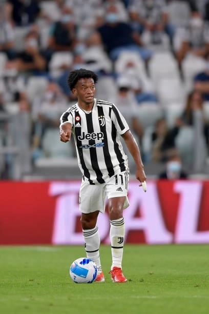 Juventus player Juan Cuadrado during the Serie A match between Juventus and Empoli FC at Allianz Stadium on August 28, 2021 in Turin, .