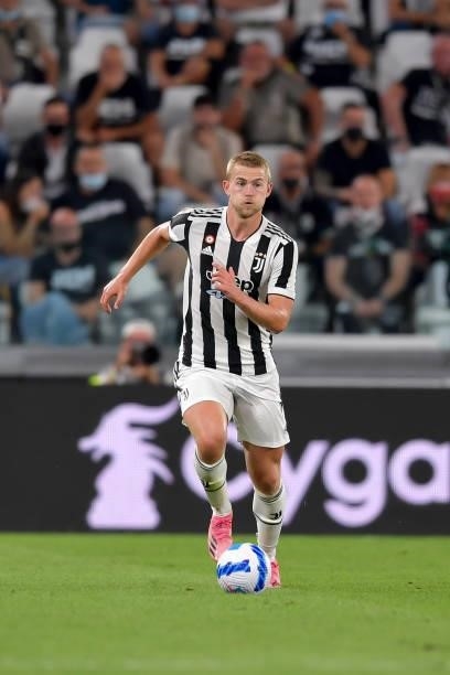 Juventus player Matthijs de Ligt during the Serie A match between Juventus and Empoli FC at Allianz Stadium on August 28, 2021 in Turin, .