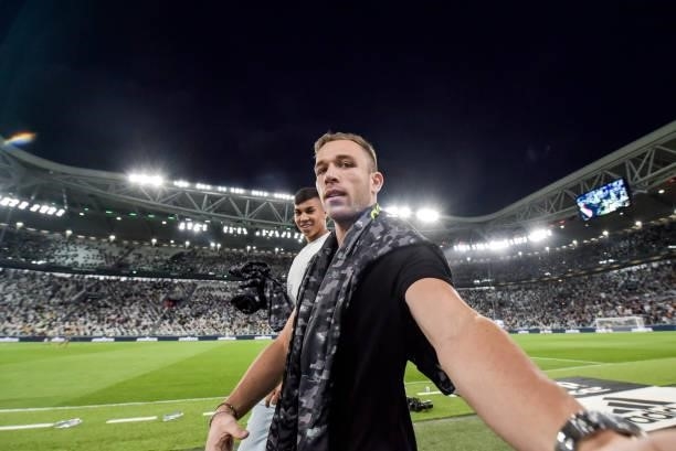 Juventus player Arthur during the Serie A match between Juventus and Empoli FC at Allianz Stadium on August 28, 2021 in Turin, .