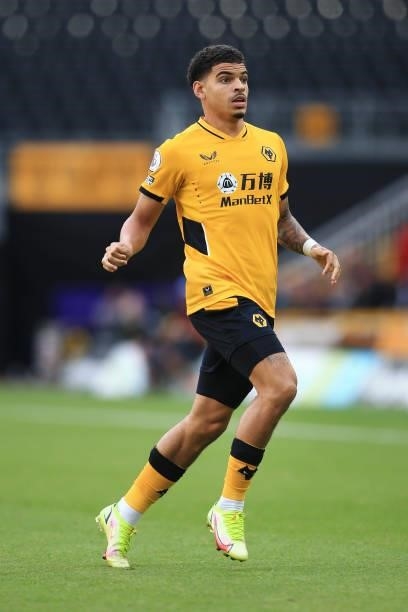 Morgan Gibbs-White of Wolverhampton Wanderers during the Premier League match between Wolverhampton Wanderers and Manchester United at Molineux on...