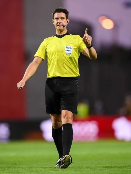 Faro , Portugal - 1 September 2021; Referee Matej Jug during the FIFA World Cup 2022 qualifying group A match between Portugal and Republic of...