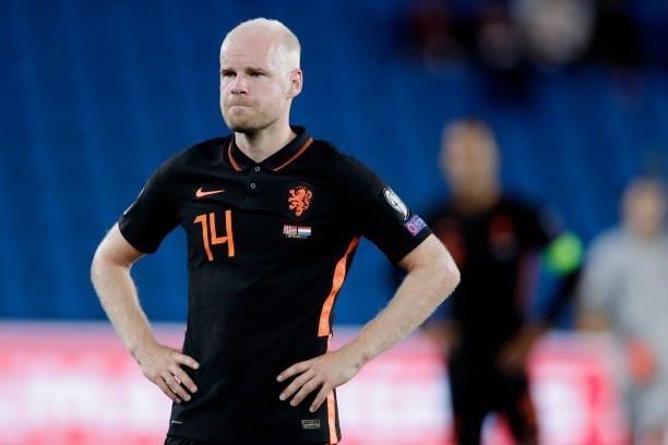 Davy Klaassen of Holland during the World Cup Qualifier match between Norway v Holland at the Ullevaal Stadium on September 1, 2021 in Oslo Norway