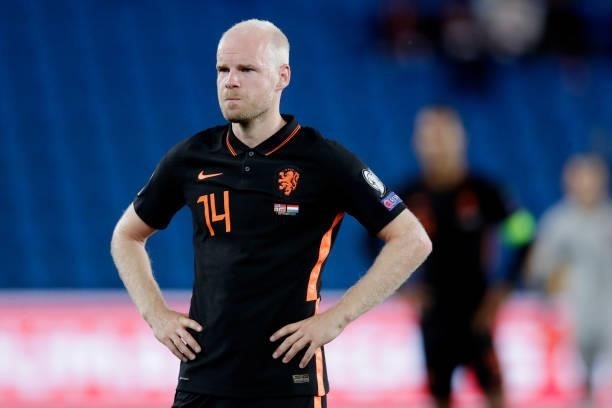 Davy Klaassen of Holland during the World Cup Qualifier match between Norway v Holland at the Ullevaal Stadium on September 1, 2021 in Oslo Norway