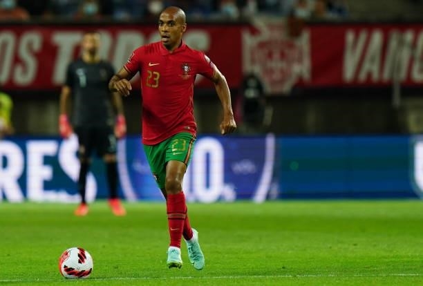 Joao Mario of SL Benfica of Portugal in action during the World Cup 2022 Qualifier match between Portugal and Republic of Ireland at Estadio Algarve...