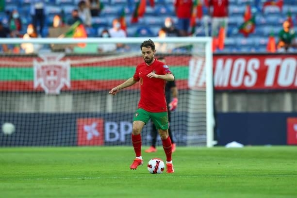 During the 2022 FIFA World Cup Qualifier match between Portugal and Republic of Ireland at Estadio Algarve on September 1, 2021 in Faro, Faro.