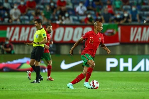 Joao Cancelo of Manchester City and Portugal during the 2022 FIFA World Cup Qualifier match between Portugal and Republic of Ireland at Estadio...