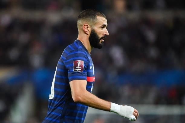 Karim BENZEMA of France during the FIFA World Cup 2022 Qatar qualifying match between France and Bosnia Herzegovina on September 1, 2021 in...