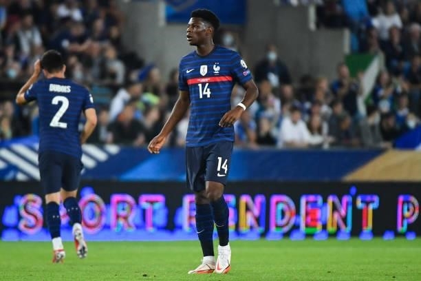 Aurelien TCHOUAMENI of France during the FIFA World Cup 2022 Qatar qualifying match between France and Bosnia Herzegovina on September 1, 2021 in...