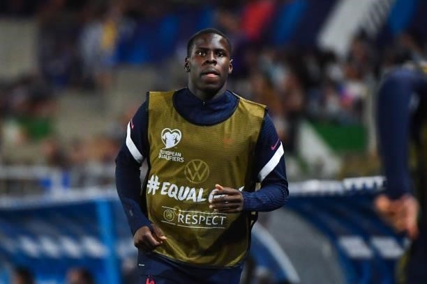 Kurt ZOUMA of France during the FIFA World Cup 2022 Qatar qualifying match between France and Bosnia Herzegovina on September 1, 2021 in Strasbourg,...