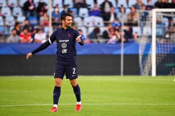 Leo DUBOIS of France during the FIFA World Cup 2022 Qatar qualifying match between France and Bosnia Herzegovina on September 1, 2021 in Strasbourg,...