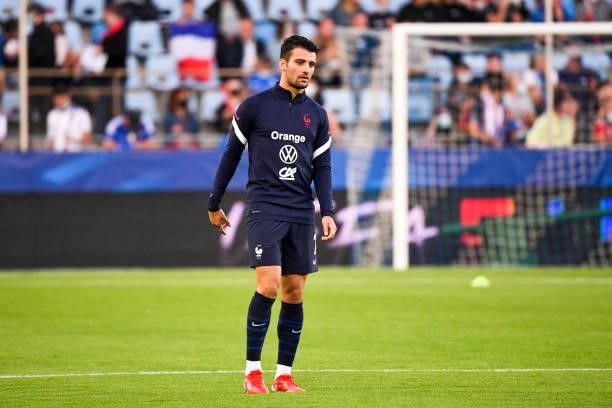 Leo DUBOIS of France during the FIFA World Cup 2022 Qatar qualifying match between France and Bosnia Herzegovina on September 1, 2021 in Strasbourg,...