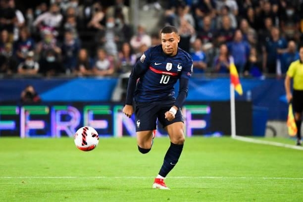 Kylian MBAPPE of France during the FIFA World Cup 2022 Qatar qualifying match between France and Bosnia Herzegovina on September 1, 2021 in...